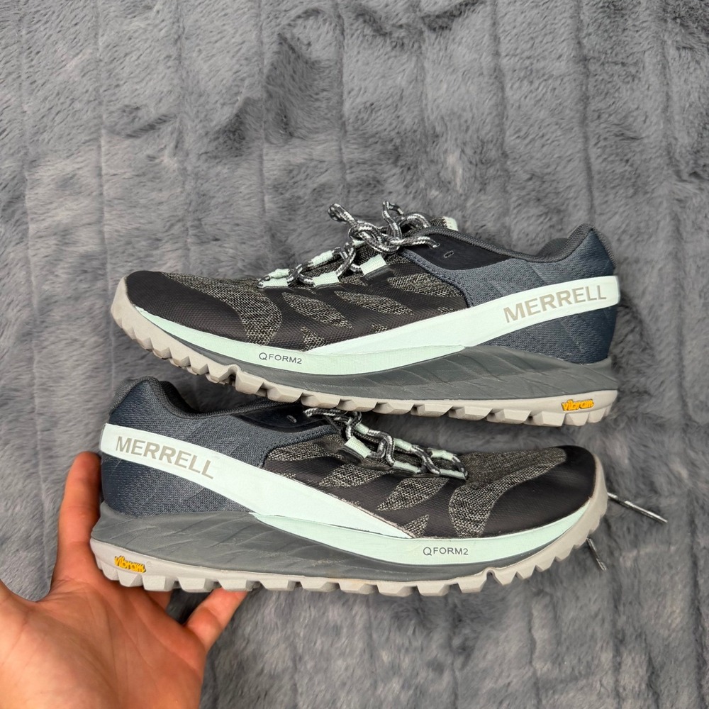 Merrell Antora Womens Trail Running Shoes Charcoal Seafoam J84814 Size 7.5